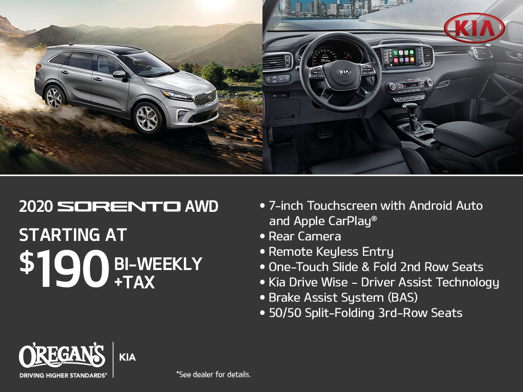 2020 Sorento O'Regan's Kia Halifax